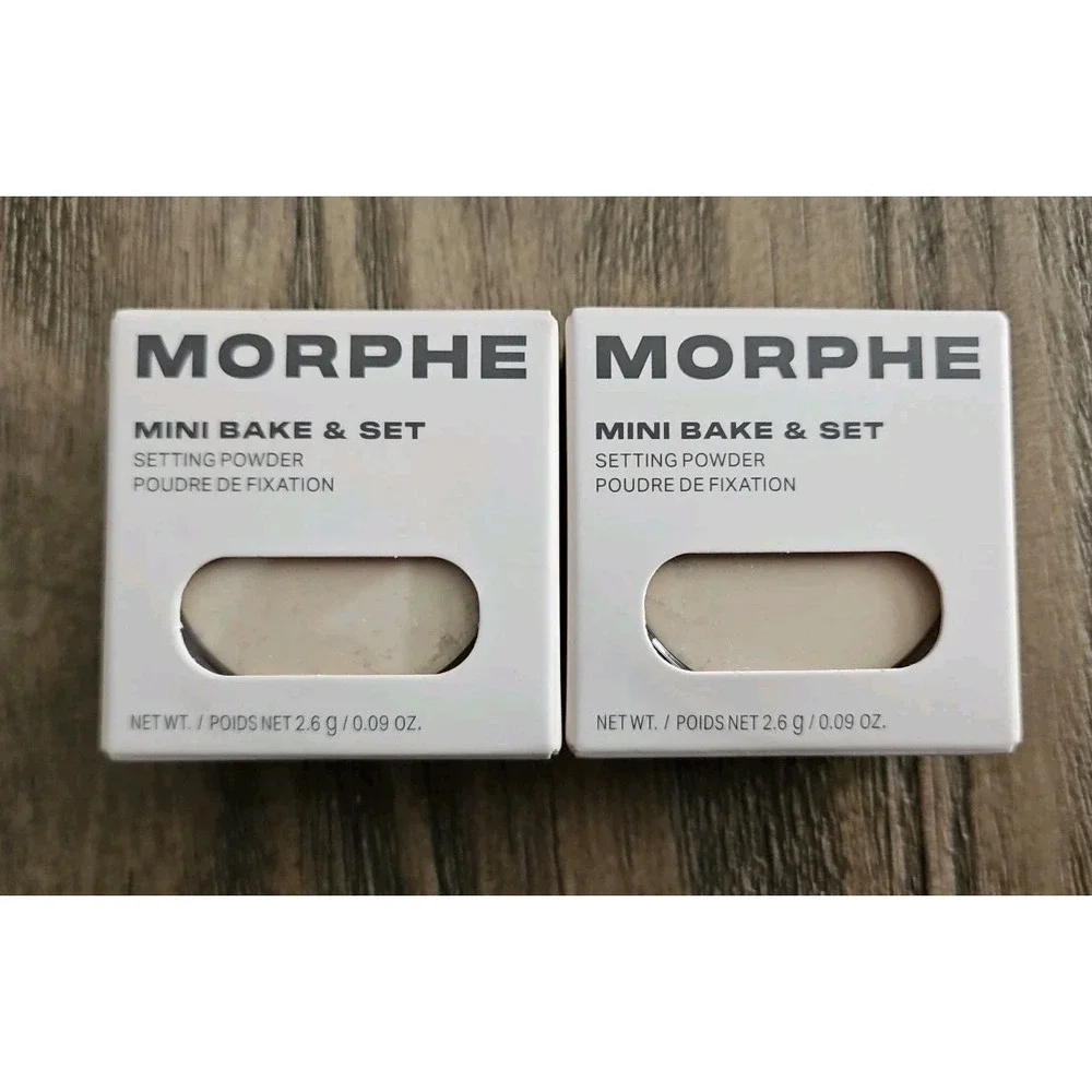 2X MORPHE Mini Bake & Set Setting Powder in Translucent 0.09 oz NIB